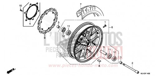 ROUE AVANT CBR500RAF de 2015
